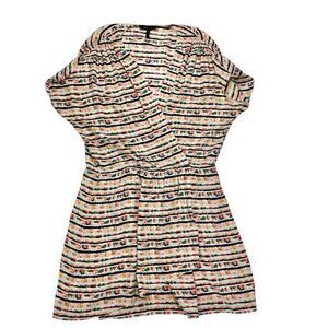 BCBGMaxazria Dress Womens L Multicolor Beachy Summer Lightweight Vacation-Ready‎